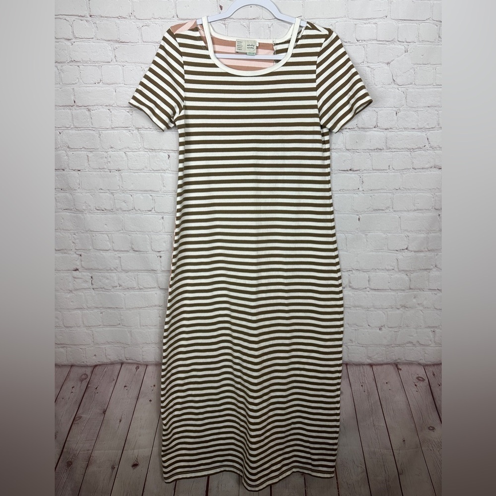 Saturday Sunday by Anthropologie multi color striped cotton maxi dress sz S